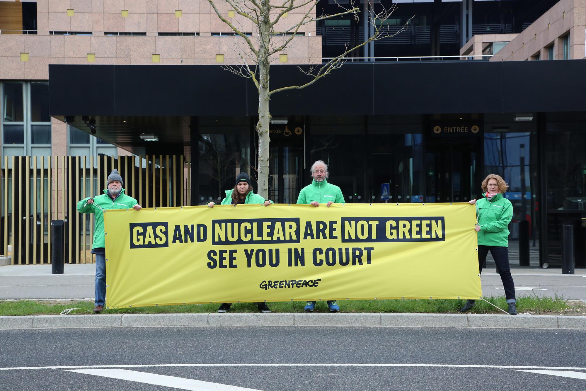 Greenpeace accion denuncia Tribunal de Justicia de la Unión Europea  - 3